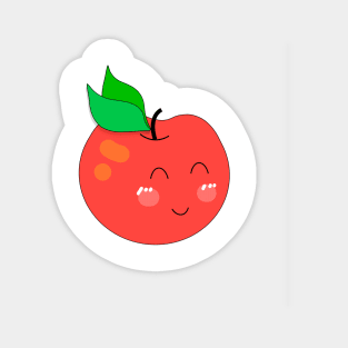 Funny cartoon apple. #design Sticker